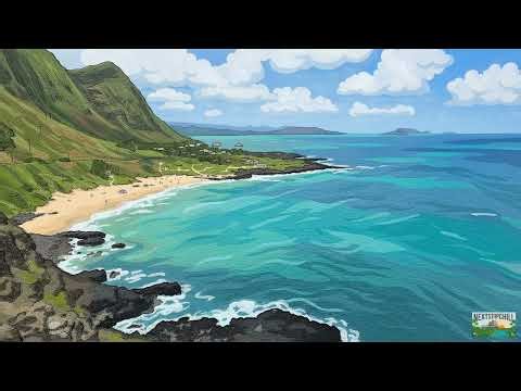 Beach visualization exercise #3. Calming, relaxing, chill.