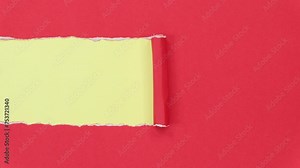 The paper was torn. You can see the background is used for inserting images or letters. Stock Video