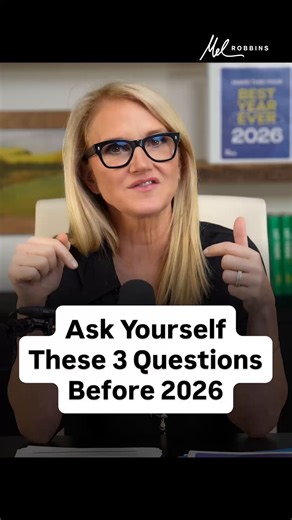Mel Robbins on Instagram: "If you want next year to be your best year, this will change everything for you. And it’s the part most people skip… Before you race into new goals, slow down and ask yourself: What will you stop doing? What will you continue doing? What will you start doing? In this episode of @themelrobbinspodcast, I’m giving you the tools you need to make 2026 your best year YET. I’m sharing the six research-backed questions my husband Chris and I have used for 22 years to pull real