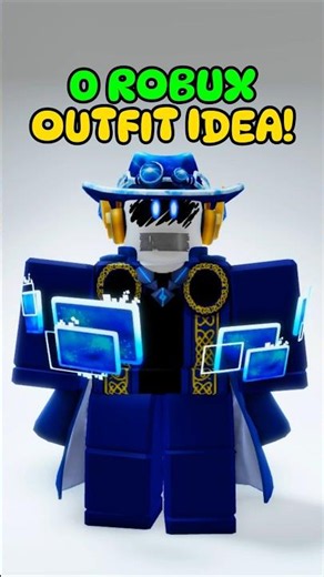Using 0 Robux Items Only For This Outfit Idea! Roblox Free Items & AI! #roblox #shorts