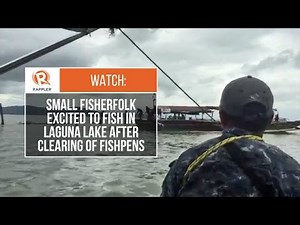 WATCH: Small fisherfolk excited to fish in Laguna Lake after clearing of fishpens