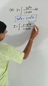 NCERT Class 12 Ex: 7.3 Q12 | Find the Integrals of (〖sin〗^2 x)/(1+cos⁡x ) | NCERT Class 12 Maths