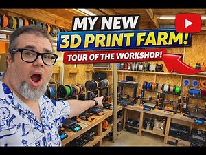 My new 3D Print Farm! Tour of the work shop!
