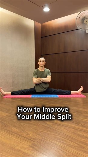 How to improve your middle split #split #tutorial #stretching #yoga #flexibility
