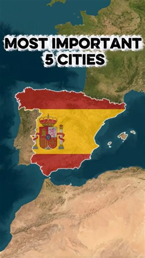 The 5 Most Important Cities in Spain #spain #madrid #map #geografia