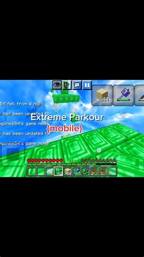 Minecraft Extreme Parkour 🥶 #minecraftparkour #mcpe