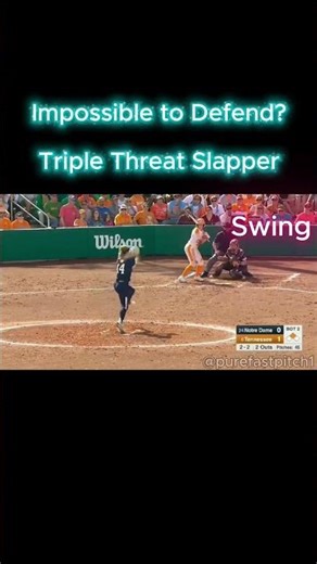 Impossible to Defend? Triple Threat Slapper#softball #slapper #softballlife #purefastpitch