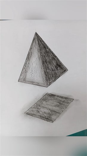 easy 3D triangle drawing✍️#art#drawing #sketch #artist