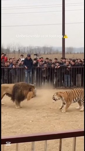 Lion vs Tiger Fight Caught on Camera 😱 Real Footage