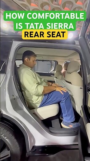 How Comfortable Is the Tata Sierra’s Rear Seat? Full Space Check!