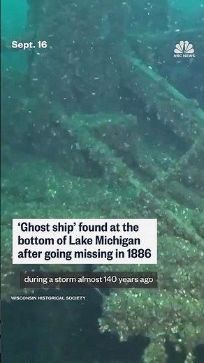 'Ghost ship' found at the bottom of Lake Michigan after going missing in 1886