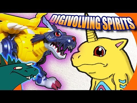 Digivolving Spirits 02 MetalGarurumon / Gabumon Digimon Review
