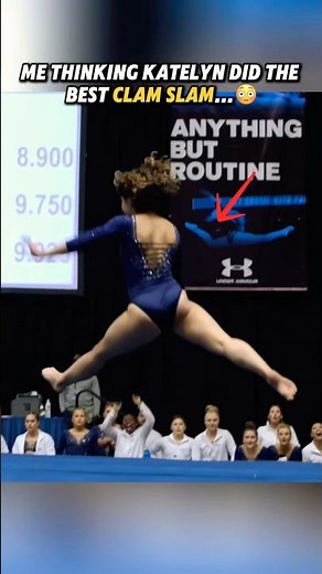 I didn’t think the CLAM SLAM could get any crazier🤯 #gymnastics #tumbling #katelynohashi #skills