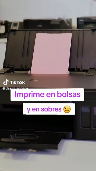 Imprime sobres y bolsas de papel con Canon G4110