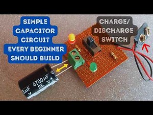 How to make a capacitor charging and discharging circuit