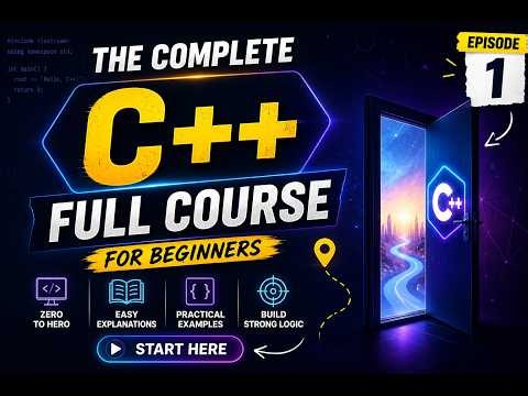 C++ Full Course for Beginners | Introduction | Episode 1