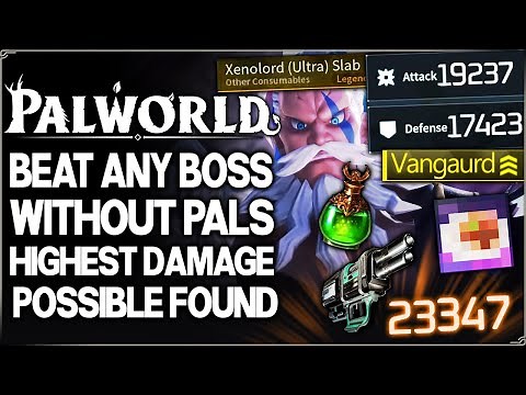 Palworld - How to Solo ANY Raid With 0 Pals - Feybreak Highest Damage Possible - Attack & Pal Guide!