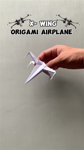 Easy X-Wing Fighter Origami Tutorial
