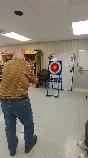 Took out our rage against the rain , by throwing axes and knocking blocks!  | Arnprior Adult Day Program | Facebook