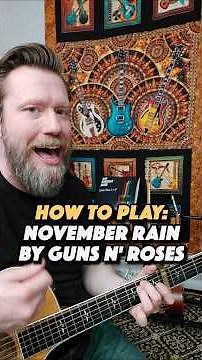 November Rain by Guns N' Roses - Guitar Tutorial (Simplified)