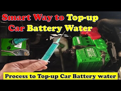 How to Fill Distilled Water in Car Battery? || Car Battery Maintenance || AMARON Lead Acid Battery