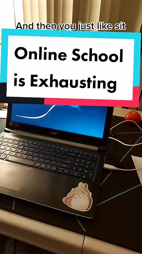 Online School is ✨killing me✨ #fyp #foryou #onlineclass #covid #school #exhausted #mentalheath #overwhelmed #mentalhealthmatters #tired #sad #weeb