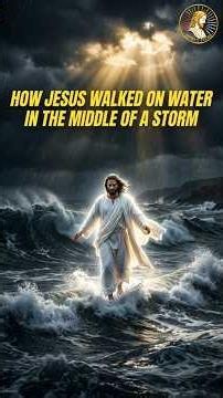 How Jesus Walked on Water in the Middle of a Storm.