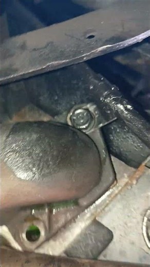 water pump bolt missing that's why the motor leaks
