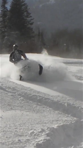 This snowmobile rider's got skills for days! Watch them tear through the snowy woods and open fields. So smooth! #Snowmobile #WinterSports #Extreme #Skills #Epic | Snowmobile