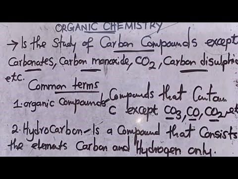 Organic Chemistry : Lesson 1 - O'Levels ECZ/GCE Exams