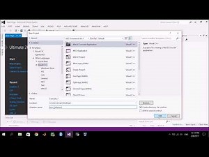 1.1_C++_Creating a New Project in Visual Studio