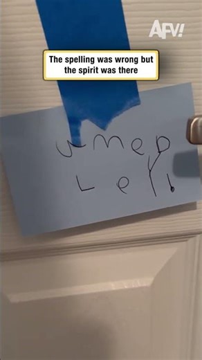The spelling was wrong but the spirit was there