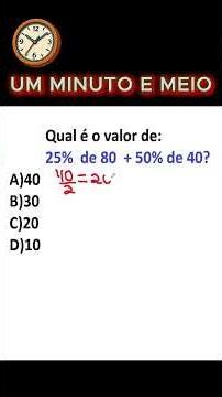 Passo a Passo pra Calcular PORCENTAGEM Rápido e Prático #ramatematica #enem #matematica #matemática