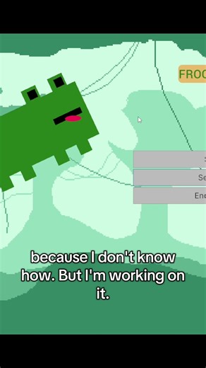 sinple starting screen, nothing crazy #frogswing #gamedevelopment #newgame #beginner #unity