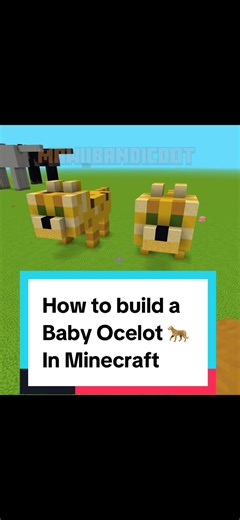How to build a Baby Ocelot in Minecraft 🐾 Step-by-step tutorial to create this cute baby mob using simple blocks. Perfect for decorations, zoos, or creative worlds ✨ Check my profile for more builds, thanks for watching ❤️🎮 #MinecraftBuilds #BabyOcelot #BabyMobs #MinecraftTutorial #MinecraftCreative