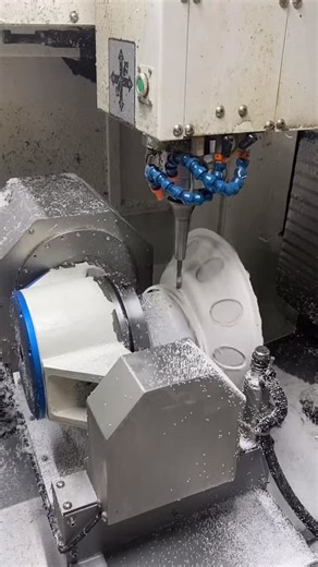 gongying on Instagram: "The diameter of 410 is 95 and the height is about 30 kilograms, which takes 5 hours. A sequence of finished products # Five-axis # Five-axis machining # Five-axis linkage # Five-axis machining center # Five-axis programming"