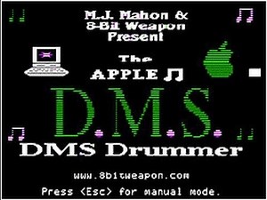 Apple ii D.M.S. Drummer Chipmusic drum machine
