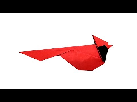 ORIGAMI CARDINAL TUTORIAL! 🐦*COOL*