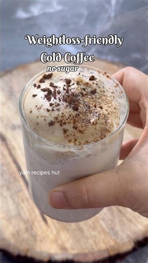 No Sugar Cold Coffee for weight loss #shorts #youtubeshorts #viral #trending #coffee #weightloss