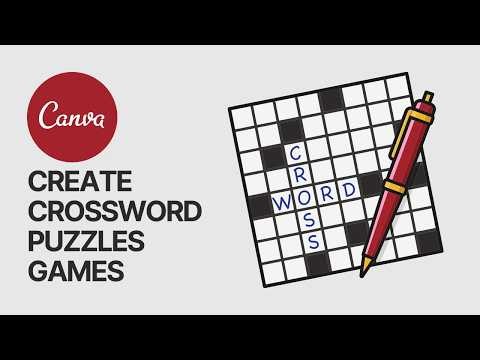 How To Create CrossWords Puzzles Games in Canva?