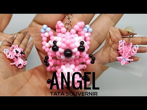 How to Beads Angel Keychain/DIY Keychain/Tutorial Keychain From Beads/Kerajinan Manik