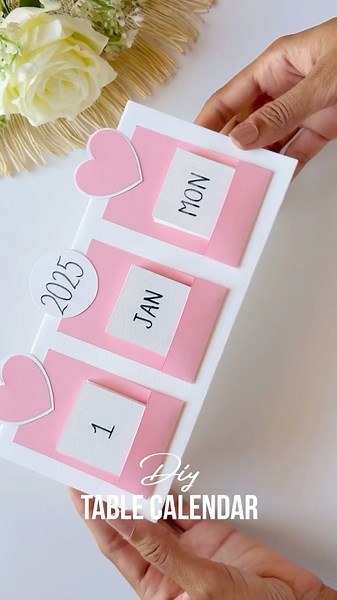 DIY table calendar 📅 #diy #tablecalendar