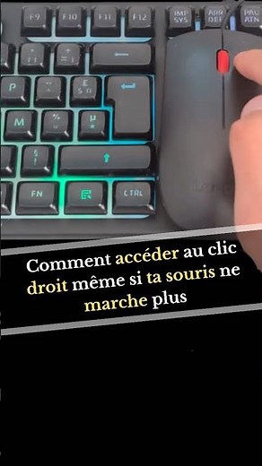 Comment remplacer le clic droit de ta souris | Astuces Windows