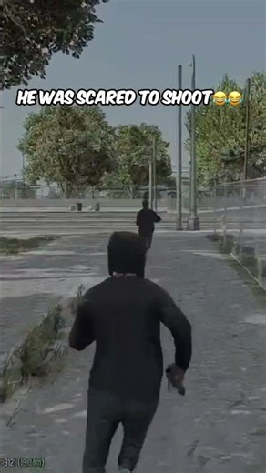 He was scared to shoot...😂🔫 #gtarp #gta #fivem