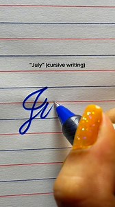 11K views · 114 reactions | “July” (cursive writing) part-7✍️. . . ....