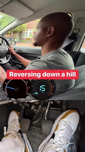 How to reverse downhill in a manual car #manualcar | Driving Test tips