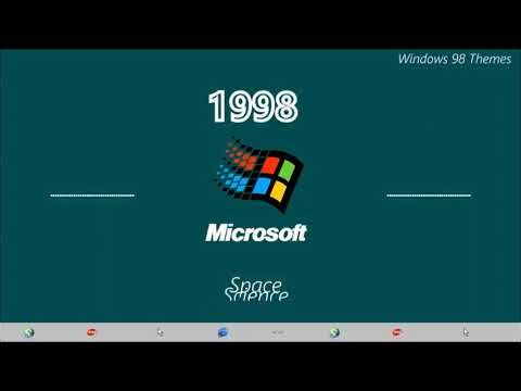 Windows 98 Themes Space Startup