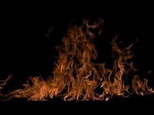 Fire and Flame Overlay 32 - Royalty Free Green Screen Footage - Real Flames