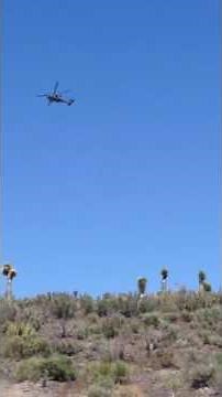 Black Hawk helicopter at the perimeter of Area 51 - May 11, 2016 (pt 2)