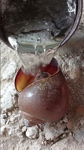 DIY aluminum foundry scrap metal casting #shorts #art #viralvideo